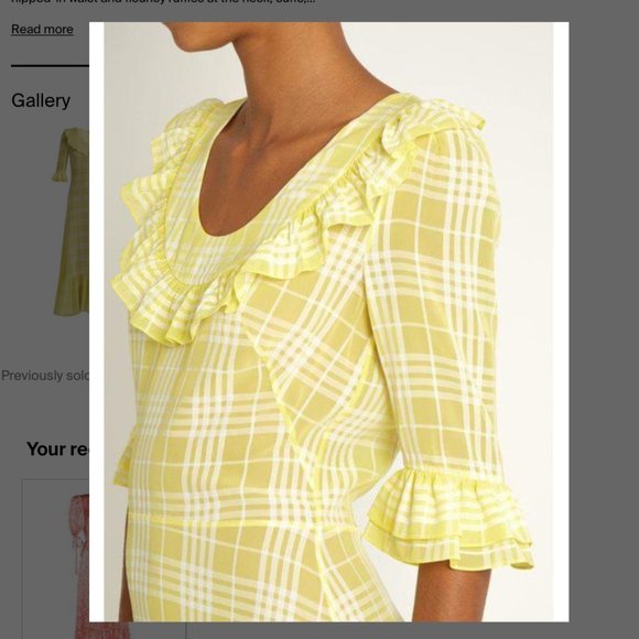 The Vampire’s Wife: Sensual and glorious ruffle trimmed gauze maxi Yello… - Picture 1 of 17